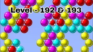 Bubble Shooter Gameplay | Bubble Shooter Game Level - 192 & 193