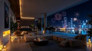 Chicago Night Jazz | Cozy Apartment Ambience with Smooth Jazz Instrumental Music for Work & Study