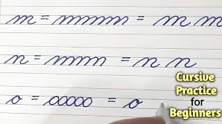 How to practice cursive writing | Easy cursive writing | practice small letters|Behroz Calligraphy