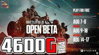 Battlefield 6 Beta | BF6 | RYZEN 5 4600G + VEGA 7 | BENCH | 1080p