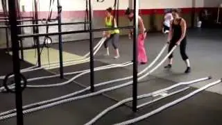 Warrior Women working their last 10th round of Modified Warrior Mode