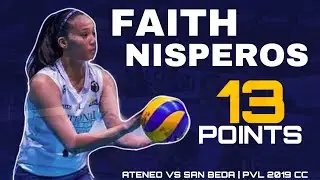 Faith Nisperos 13 Points Highlights vs San Beda | Ateneo vs. San Beda | PVL CC 2019