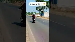 Exhaust Akraprovic 👀💥 #akrapovic #scprojectexhaust #roadreaction #viralreaction #10mviewshorts