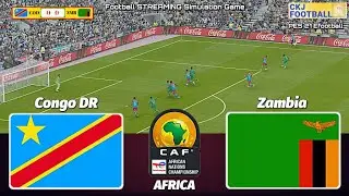 🔴Congo DR v Zambia | African Nations Championship Match | PES 21 Simulation