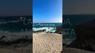 Antofagasta&rsquo;s iconic arch rising from the waves🌊 #antofagasta #chile