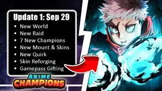 TUDO SOBRE A NOVA UPDATE 1 DO ANIME CHAMPIONS SIMULATOR + CODES LIMITADO!!!