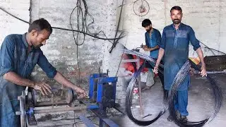 Ingenious Way of Making Iron Wire From Old Tire