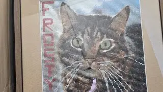 Finished, framed diamond painting and a new one from Walmart (I said Amazon. Its not)