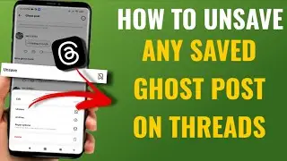 How to Unsave Any Saved Ghost Post on Threads | English