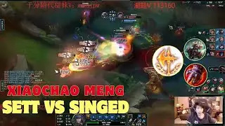 Xiao Chao Meng - Sett vs Singed: 1 skill W get triple kills