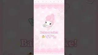 Bake a cake! 🎀 #cutecore #kawaii #kawaiicore #sanrio #cute #baking #shorts #viral