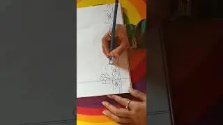 sharee border flowers / how to draw flower for saree