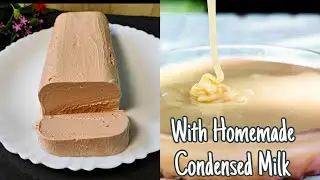Creamy Rich Chocolate Ice Cream🍨With Homemade Condensed Milk Eggless Ice Cream