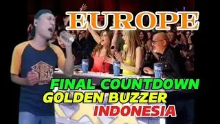 America's Got Tallent-the judges shock by Kang ipin cover final countdown