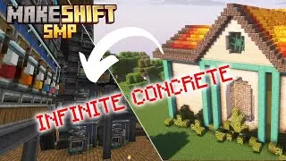 I Automated ALL Colors of Concrete in Create! - Makeshift SMP - 4 | Minecraft Create Mod