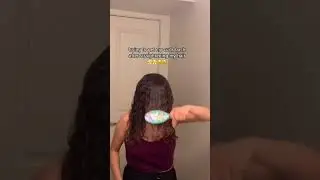 trying to get my curls back after straightening them 😭