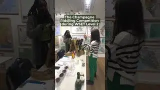 The fiercest race in the WSET Level 2 Intermediate Wine Course:  The Champagne Riddling Competition!