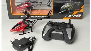 Toy helicopter flying in the sky! Children's remote control toy.🚁2025