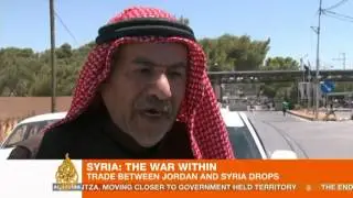 Syrian conflict affects trade with Jordan