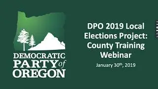 Local Elections Project 2019 Training Webinar &mdash; Overview