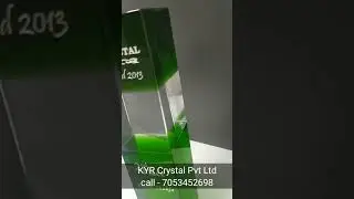 Corporate Crystal Trophies & Awards | Mementos, Trophies, Awards, Souvenirs - KYR Crystal Pvt Ltd
