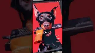 Digital Pet Portrait | Procreate 🔥on a scale of 1-10, how good of a boy is he!? 🐾 #procreate #draw