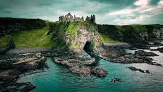 Dunluce Castle one of Ireland's most unique castle's set perfectly on the auseway coast