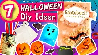 20 min Halloween Ideen mit Material das DU Zuhause hast Basteln Halloweenparty DIY einfach TobiLotta