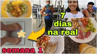 JEJUM INTERMITENTE, LOWCARB E ATIVIDADE FÍSICA. 7 DIAS NA REAL COM PESAGEM.