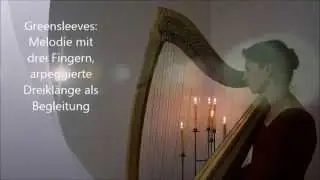 4 x Greensleeves auf der keltischen Harfe