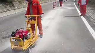 1050 Road marking removal machine#paintremoval #roadmarking