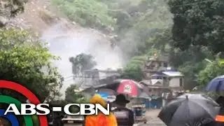 Mga batong nakaharang sa Bued River sa Baguio, pinasabog
