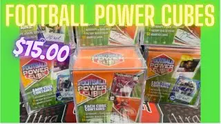 Football Power Cubes 7 Cubes! **Football Cards $15 With A Chance To Pull Top Rookies from 2017! **