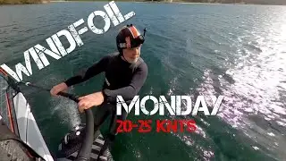 Monday WINDFOIL with 20-25 KNTS - Session