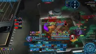 SWTOR PVP - Ap Pt - 3v5 for fun - odessen proving ground - 35k dps