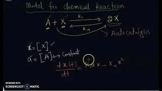 Autocatalysis | The analyzing the dynamics of concentration of chemical in autocatalysis | Chemistry