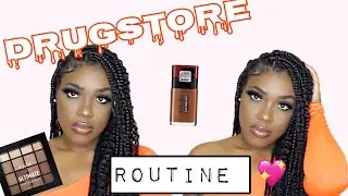 FULL FACE USING DRUGSTORE MAKEUP every under $12 l DrugStore WOC Tutorial