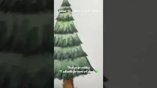 How to draw a pine tree / Part 3 - details #art #shorts