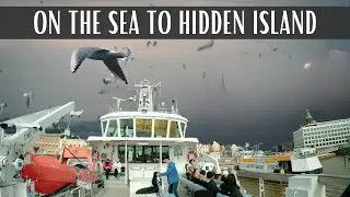 Sailing to Serenity: A Relaxing Ferry Ride to Helsinki's Seafortress Island ( 4K UHD ) walking tour