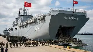 TCG Anadolu delivered Turkish land forces to Germany for Steadfast Dart-26 exercise