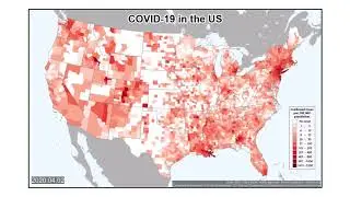 An animated map of COVID-19 in the United States: March 2 to April 18, 2020