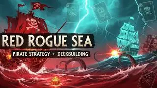 Игровой трейлер Red Rogue Sea | пиратская стратегия-рогалик с построением колоды