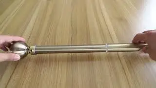 1 inch iron curtain rod set