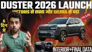 Renault Duster 2026 Launch 🚀 Walkaround + Features + Full Data + Interior + Exterior + Rate 