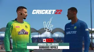 🔴Live: Jamaica Tallawahs vs Barbados Royals Cricket 22 | JT vs BR live | Cricket 22