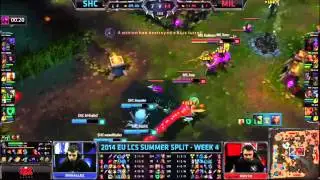 SHC vs MIL W4 D1 EU LCS  | A Suspenseful Teamfight | LoL HighLights
