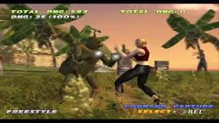 Tekken Tag mokojin neckbraker Lei Move on nina in black pants in practice Mode