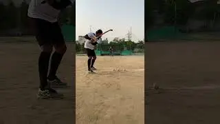 Field hockey power hitting.........the way hockey used to be played before invent of the sweep hit.