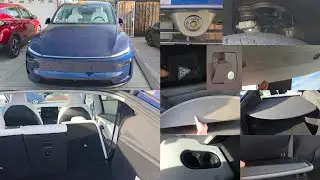 2026 Tesla Model Y Close Up Detailed Look Inside and Out Interior Exterior UI User Interface Review