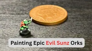 Painting Epic 40k Evil Sunz Ork Boyz